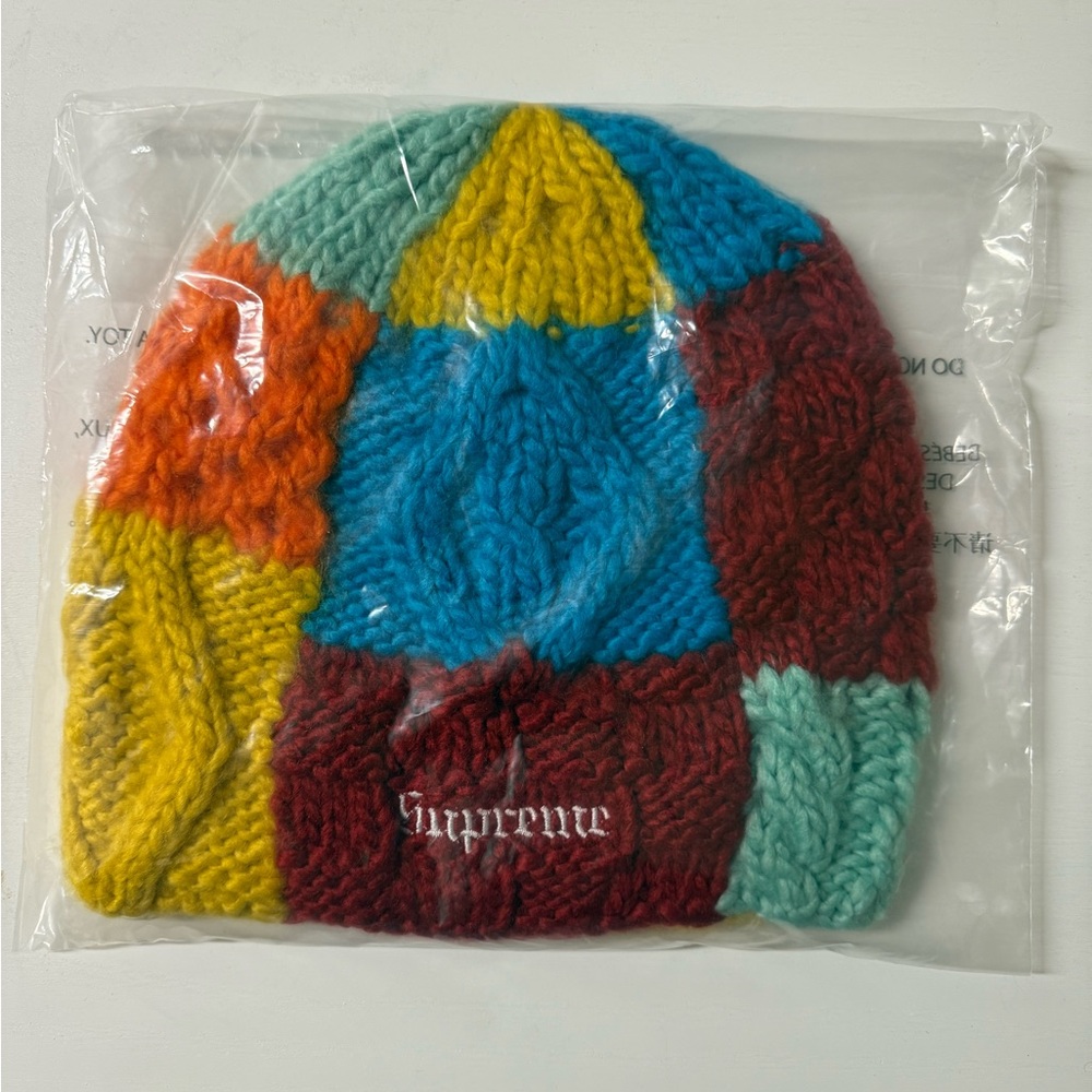 Supreme Block Knit Beanie Multicolor